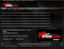 Tablet Screenshot of division-gaming.net